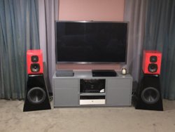 PHL Focal  stand mounts with Rithmik 12 inch servo subs.jpg