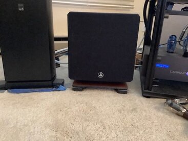 JL Audio e-110 on Phenolic board with EVPs & Aperta Sub.jpg