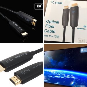 FIBBR Ultra Pro 15M HDMI 2.0 Cable