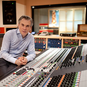 Wilfried (inventor Auro-3D) Behind Ams-Neve 88D Console At Galaxy Studios Copy