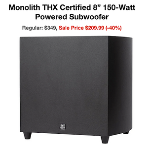 Monolith 8" sub