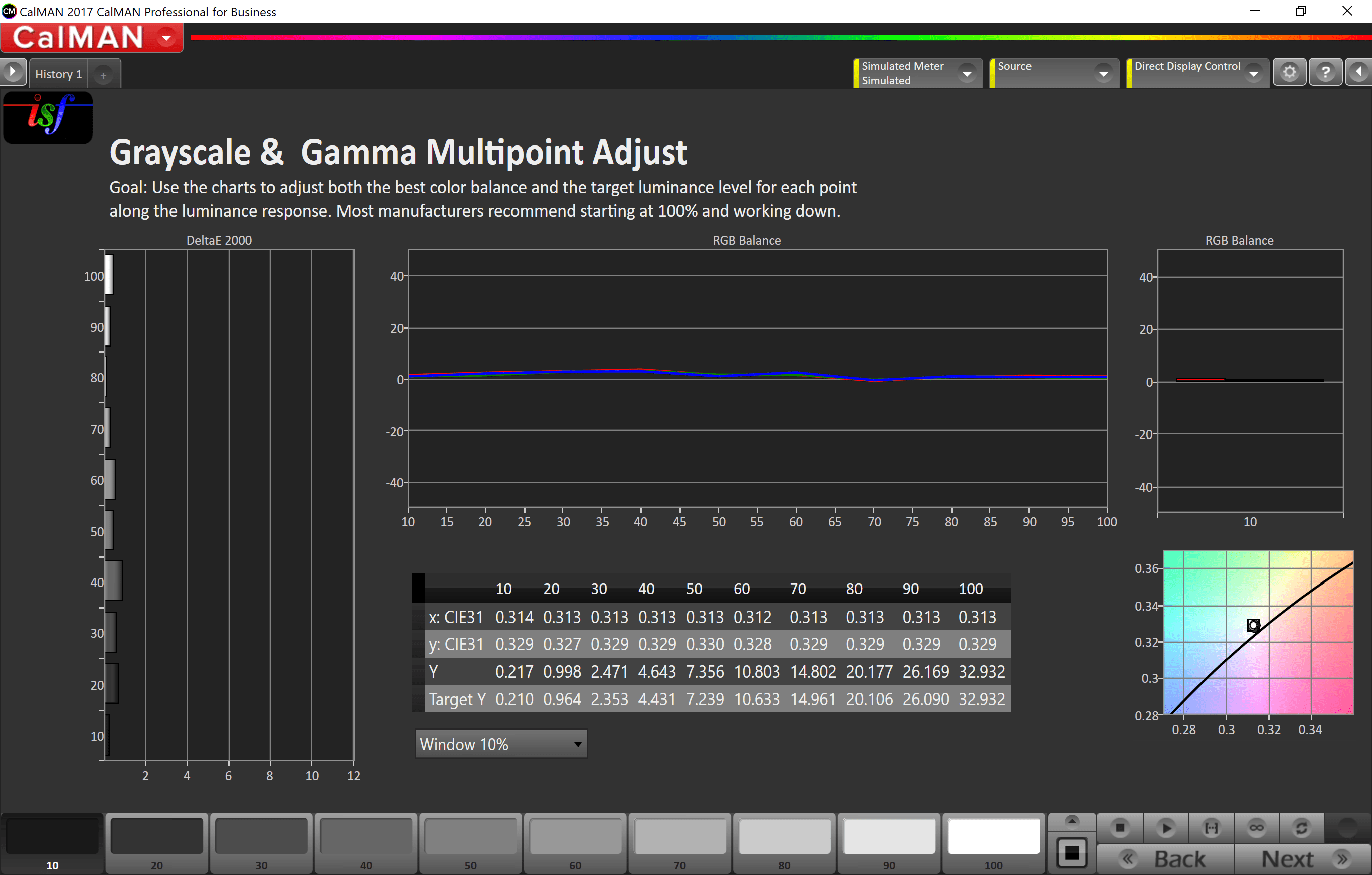 Cinema Grayscale Adjustment