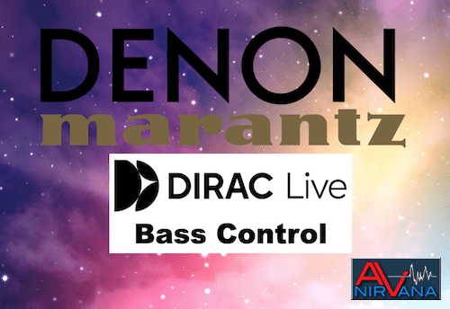 denon marantz dirac live bass control