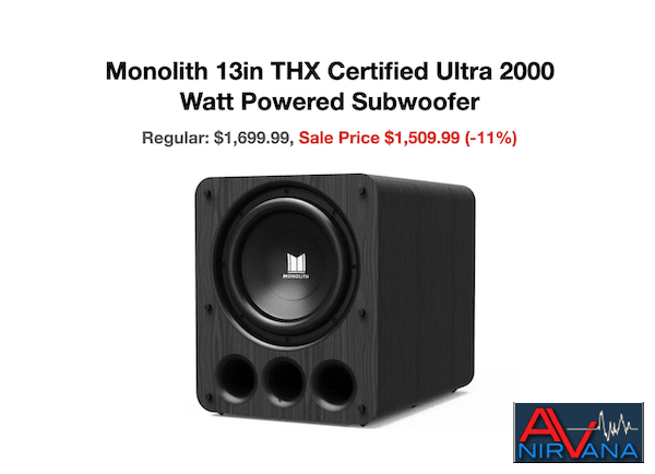 Monolith 13in THX Subwoofer