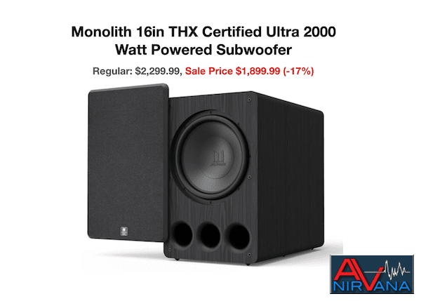 Monolith 16in THX Subwoofer