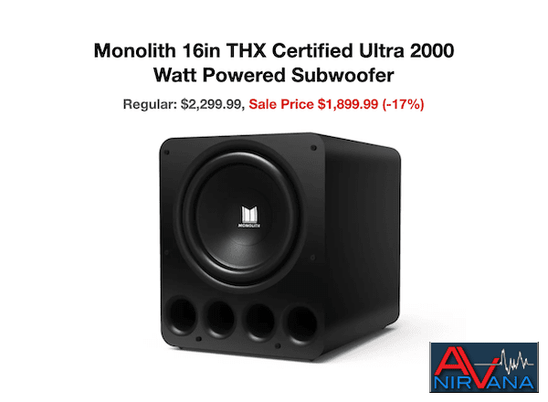 Monolith 16in THX Subwoofer