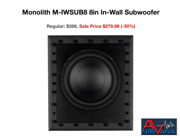 monolith 8" in-wall