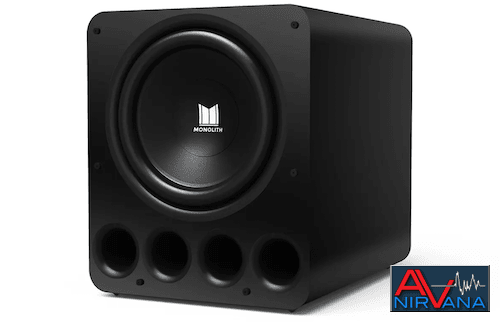 Monolith by Monoprice 16in THX Certified Ultra 2000-Watt Powered Subwoofer (Matte Black/Painted)