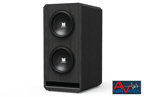 Monolith by Monoprice M-212 Dual 12in THX Certified Ultra 1000 Watt Powered Subwoofer