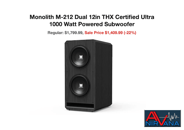 Monolith M212 Subwoofer