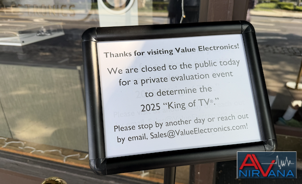 Value Electronics King of TV 2025 TV Shootout