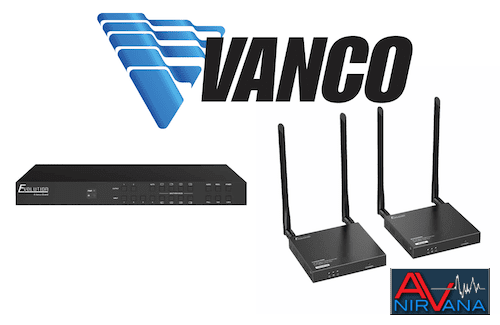 Vanco EV4KWHDMI 4K Wireless HDMI Extender EVMX42MV 4K 4x2 HDMI Matrix with Multiview